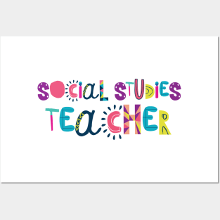 Cute Social Studies Teacher Gift Idea Back to School Posters and Art
